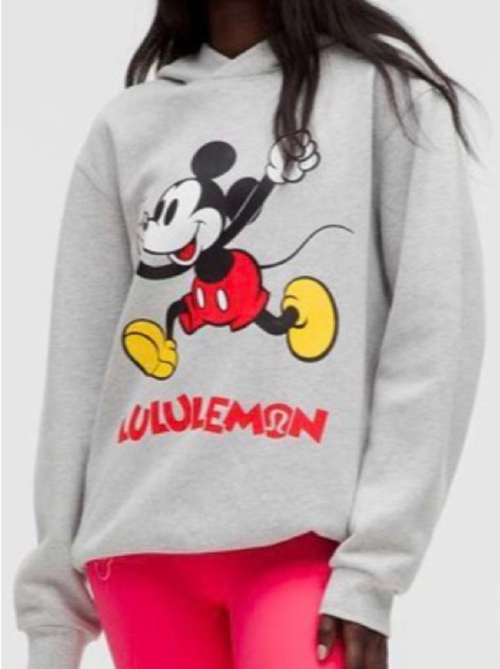 Lululemon Steady State Pullover Hoodie Disney Unisex~ S ~ Heather Silver Drop